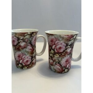 Rare Grace Teaware ‎ - Floral - Set Of 2 Cups